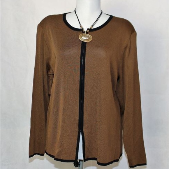 Misook Jackets & Blazers - Exclusively Misook M Zip Jacket Cardigan  E128